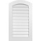 Ekena Millwork Arch Top Surface Mount PVC Gable Vent: Non-Functional, w/ 3-1/2"W x 1"P Standard Frame, 22"W x 36"H GVPAR22X3601SN - alternate 1